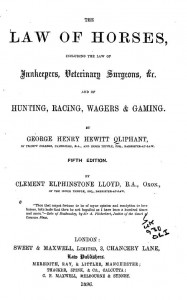 Law of Horses 5ed cover